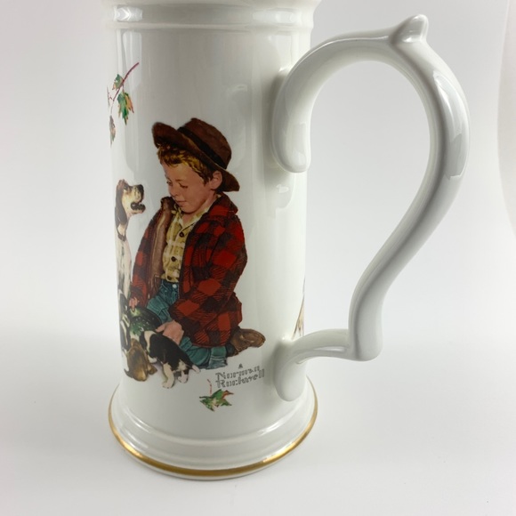 Norman Rockwell, Gorham Limited Edition, "The Pride of Parenthood" Stein. #4156. - Picture 4 of 12